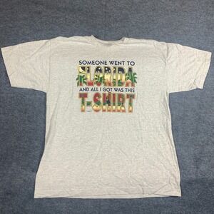 VTG Murina T Shirt‎ Mens XL Gray Short Sleeve Single Stitch Florida USA Made 90s